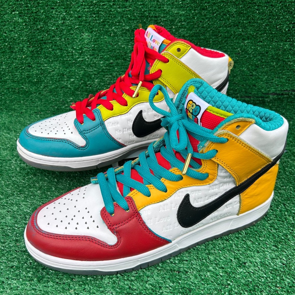 Nike SB Dunk High Pro FroSkate All Love No Hate Multi-Color DH7778-100 Mens 9.5
